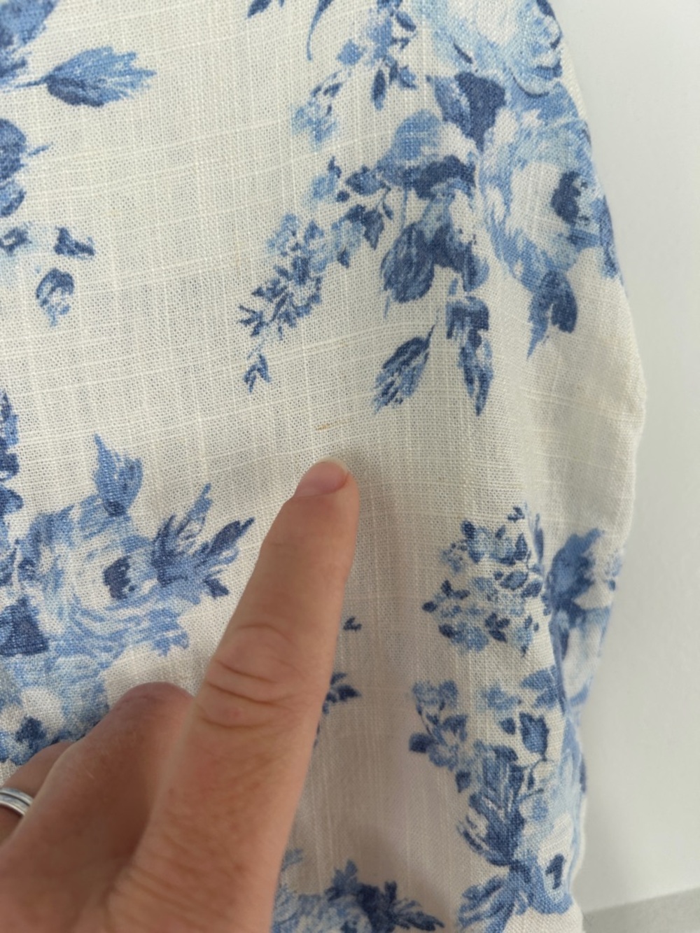 Floral Blue & White Mini Sundress - Picture 4 of 10